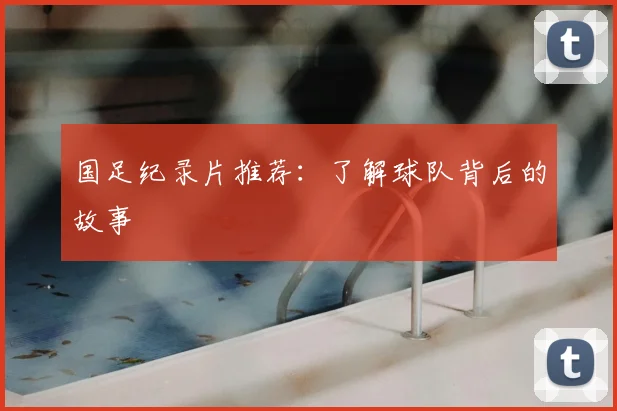 国足纪录片推荐：了解球队背后的故事